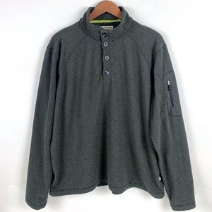 Magellan Outdoors Men’s Button Sweater Loose Fit Large Green